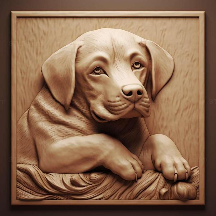 Nature and animals (puppy 1, NATURE_5229) 3D models for cnc